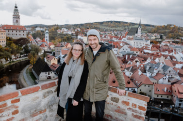 Über den Dächern von Český Krumlov