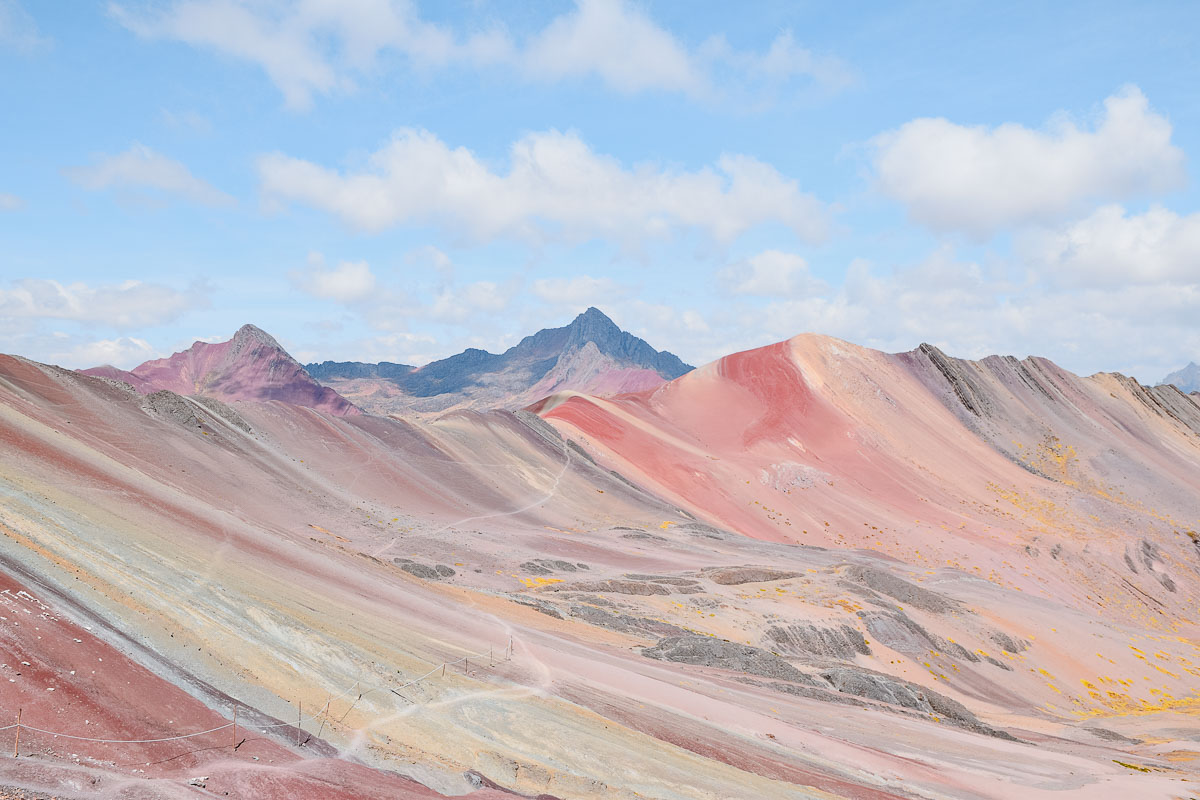 Blick auf die bunten Rainbowmountains Peru